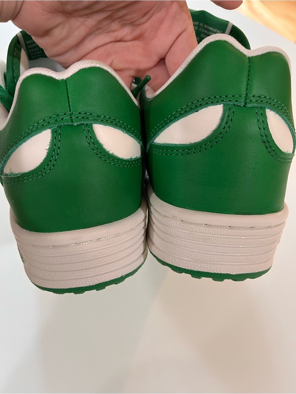 Converse Weapon Low-Top Sneakers in White & Green Mens Size 11 New without Box - Picture 5 of 9